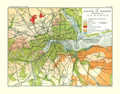 Picture of LONDON ENGLAND GEOLOGY - PHILIP 1904