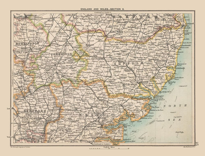 Picture of SOUTHERN ENGLAND - BARTHOLOMEW 1892