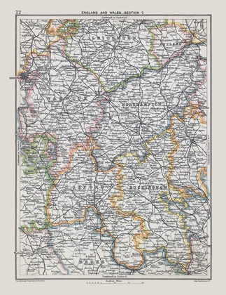 Picture of SOUTHEAST ENGLAND - BARTHOLOMEW 1892