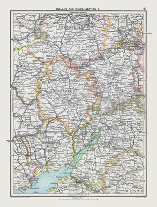 Picture of WEST MIDLANDS ENGLAND - BARTHOLOMEW 1892