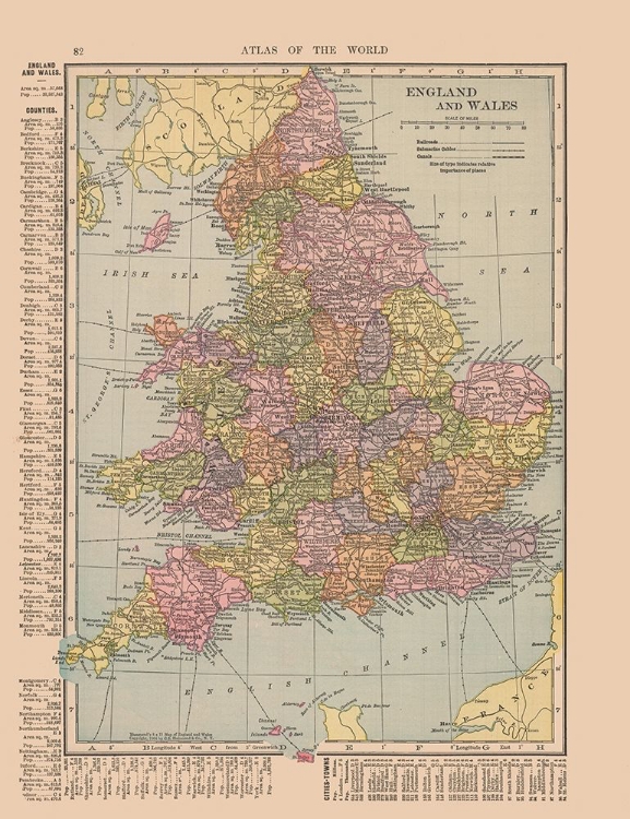 Picture of ENGLAND WALES - HAMMOND 1910