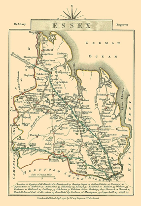 Picture of GREAT BRITAIN ESSEX COUNTY ENGLAND - CARY 1792