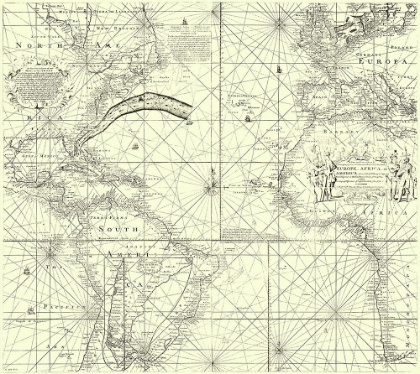 Picture of EUROPE AFRICA AMERICA - WRIGHT 1768