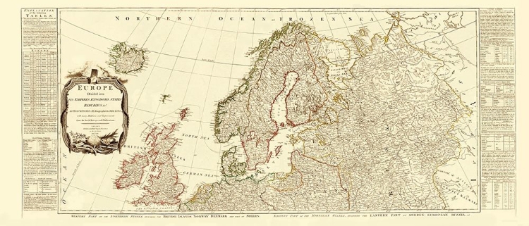 Picture of NORTHERN EUROPE - SAYER 1787