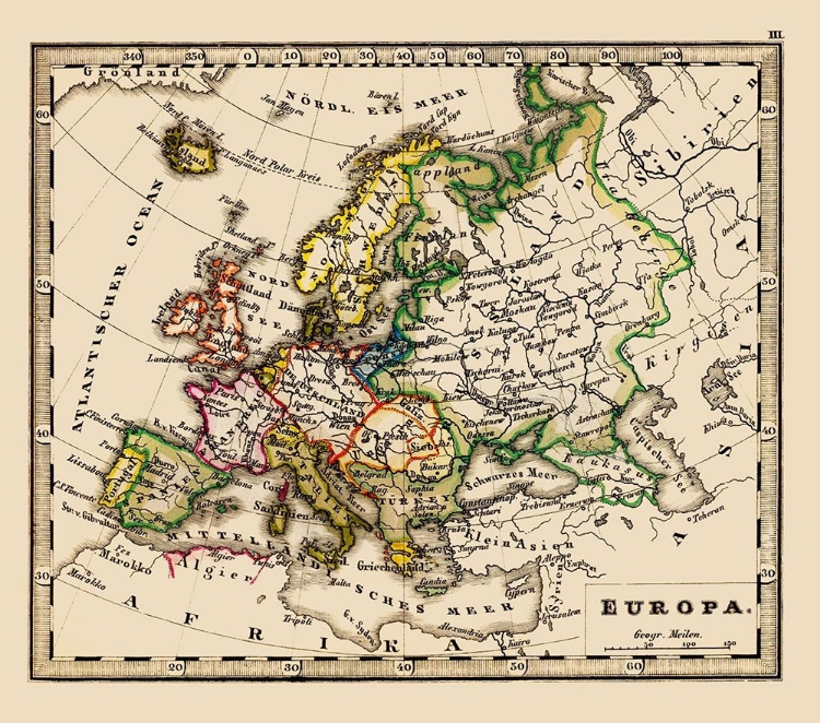 Picture of EUROPE - STIELER 1852