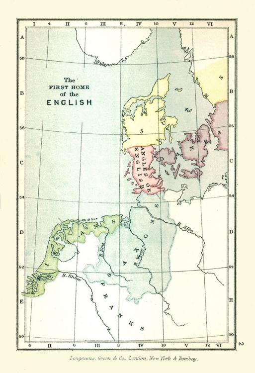 Picture of EUROPE FIRST HOME OF THE ENGLISH - GARDINER 1902