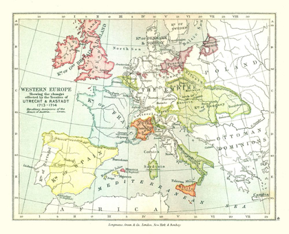 Picture of WESTERN EUROPE 1713 - GARDINER 1902