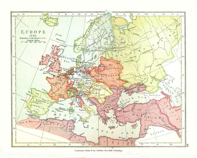 Picture of EUROPE 1730 - GARDINER 1902