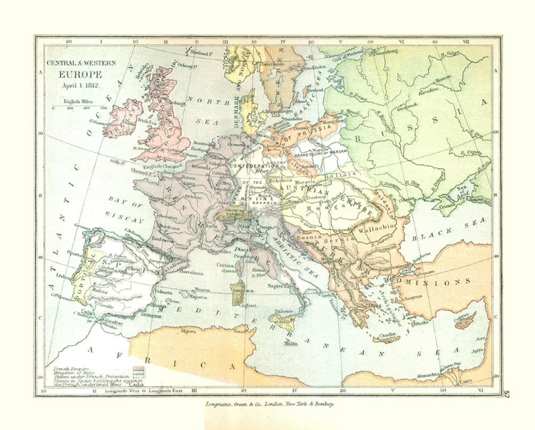 Picture of EUROPE 1812 - GARDINER 1902