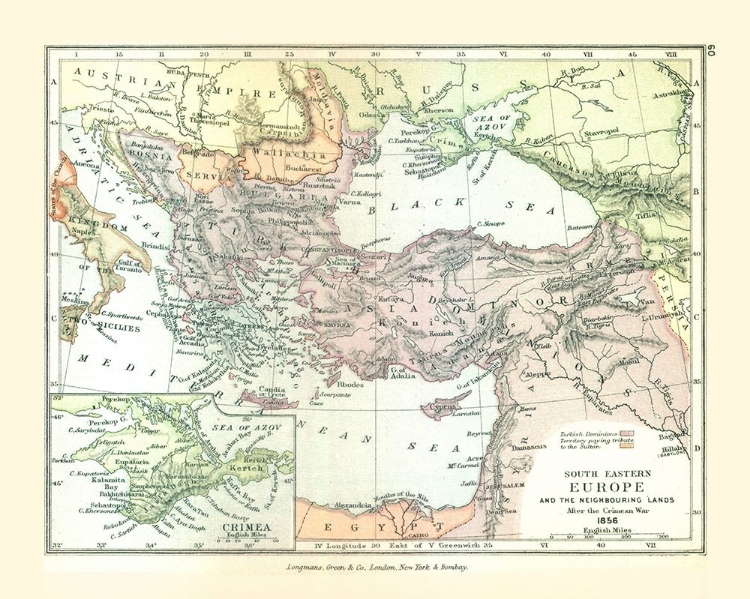 Picture of SOUTHEASTERN EUROPE 1856 - GARDINER 1902