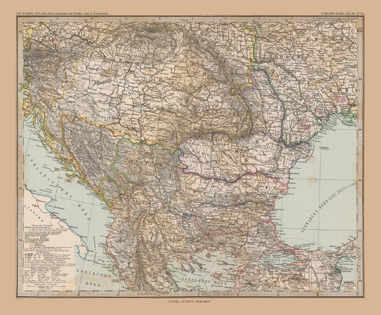 Picture of SOUTHEAST EUROPE - STIELER 1885