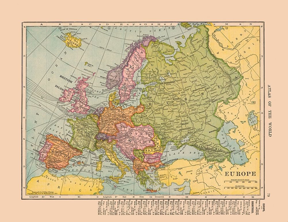 Somerset House - Images. SPAIN AUSTRIA HUNGARY EUROPE - HAMMOND 1910