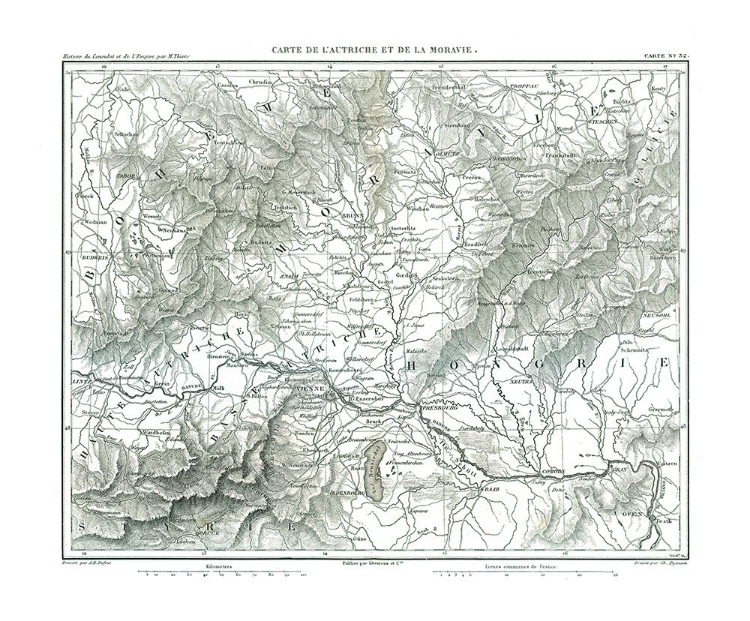 Picture of MORAVIA AUSTRIA EUROPE - THIERS 1866