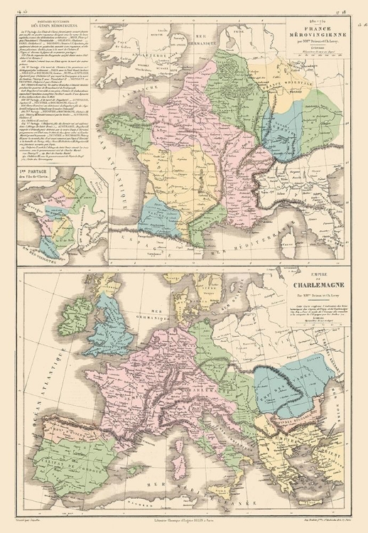 Picture of EUROPE CAROLINGIAN EMPIRE MEROVINGIAN DYNASTY