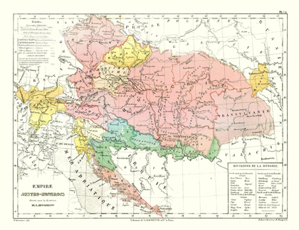 Picture of EUROPE AUSTRIA HUNGARY - CORTAMBERT 1880