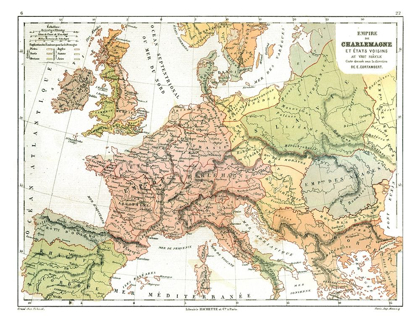 Picture of CHARLES THE GREAT EMPIRE EUROPE - CORTAMBERT 1880