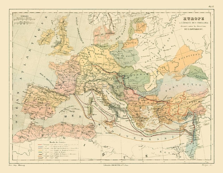 Picture of EUROPE CRUSADES - CORTAMBERT 1880