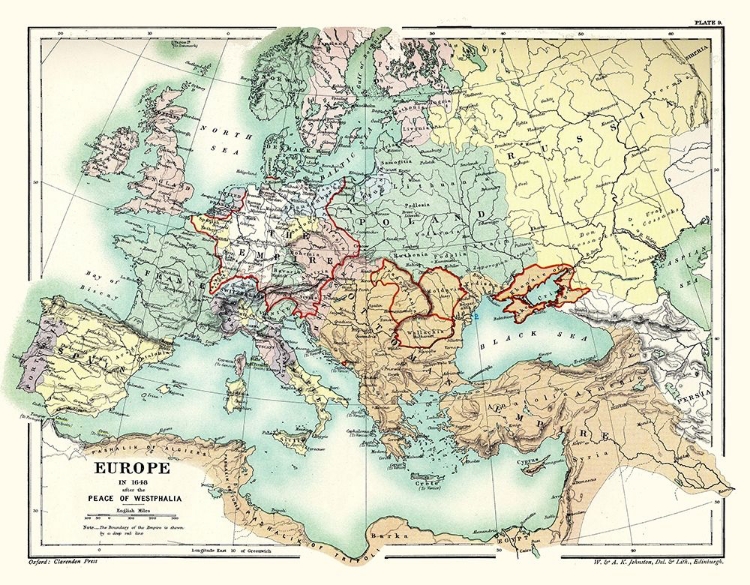 Picture of EUROPE 1648 PEACE OF WESTPHALIA - POOLE 1902