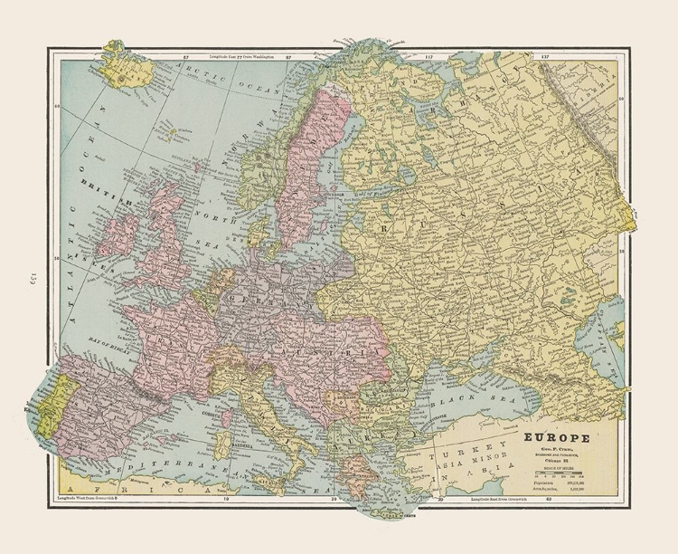 Picture of EUROPE - CRAM 1892