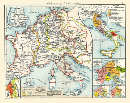 Picture of CENTRAL EUROPE CAROLINGIANS - PUTZGERS 1897