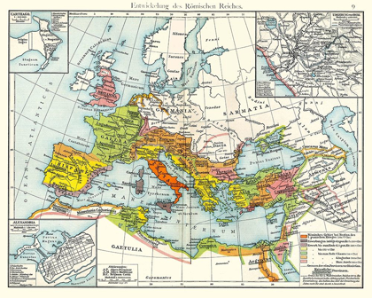 Picture of EUROPE EXPANSION ROMAN RULE - PUTZGERS 1897