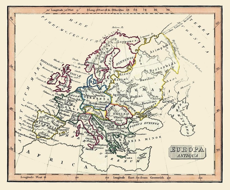 Picture of ANCIENT EUROPE - FENNER 1830