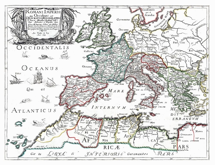 Picture of ROMAN EMPIRE EUROPE AFRICA - SANSON 1641