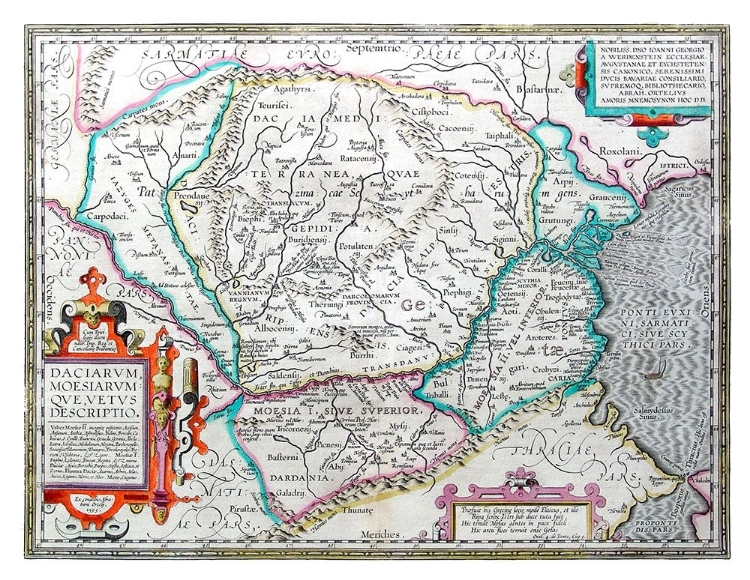 Picture of EUROPE DACIA MOESIA - ORTELIUS 1570