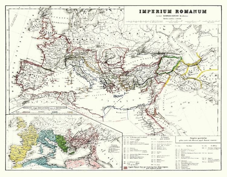 Picture of ROMAN EMPIRE EUROPE - KIEPERT 1903