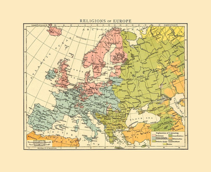 Picture of EUROPE RELIGIONS - CASSELL 1893