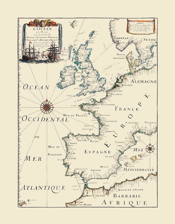 Picture of ATLANTIC OCEAN EUROPE - ROY 1666