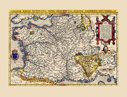 Picture of GAUL FRANCE - ORTELIUS 1579