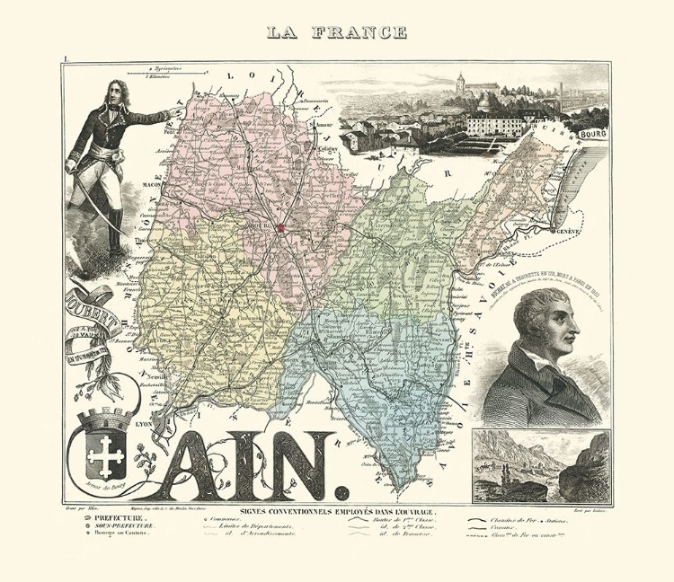 Picture of AIN REGION FRANCE - MIGEON 1869