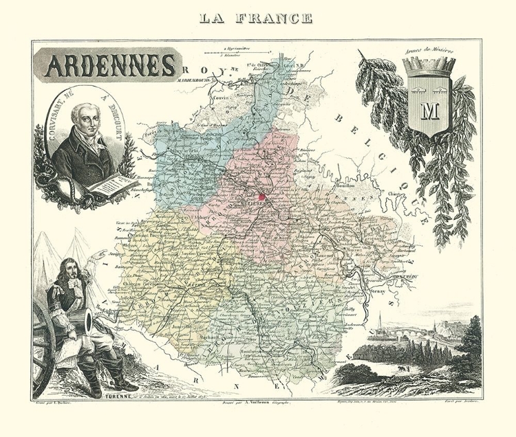 Picture of ARDENNES REGION FRANCE - MIGEON 1869