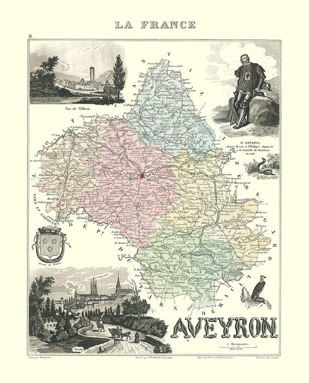 Picture of AVEYRON REGION FRANCE - MIGEON 1896