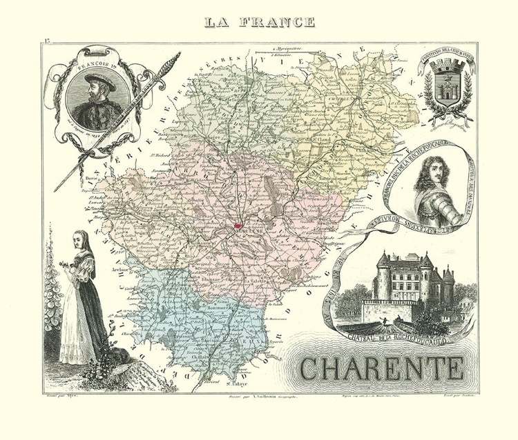 Picture of CHARENTE REGION FRANCE - MIGEON 1869