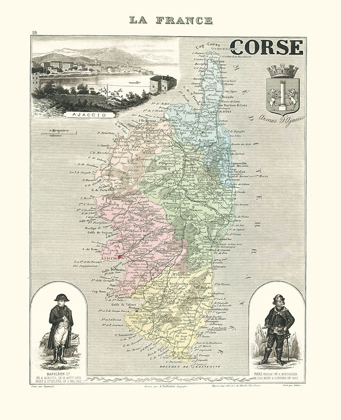 Picture of CORSE REGION FRANCE - MIGEON 1869