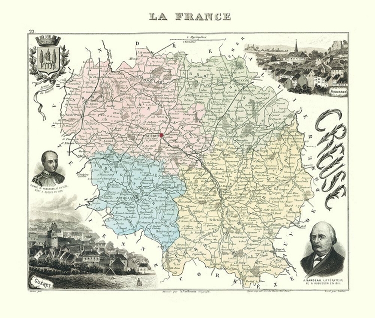 Picture of CREUSE REGION FRANCE - MIGEON 1869