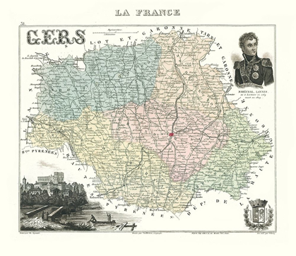 Picture of GERS REGION FRANCE - MIGEON 1869