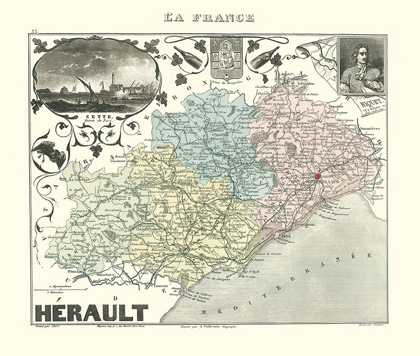 Picture of HERAULT REGION FRANCE - MIGEON 1869