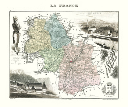 Picture of ISERE REGION FRANCE - MIGEON 1869