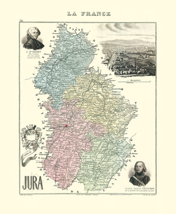 Picture of JURA REGION FRANCE - MIGEON 1869