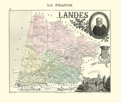 Picture of LANDES REGION FRANCE - MIGEON 1869