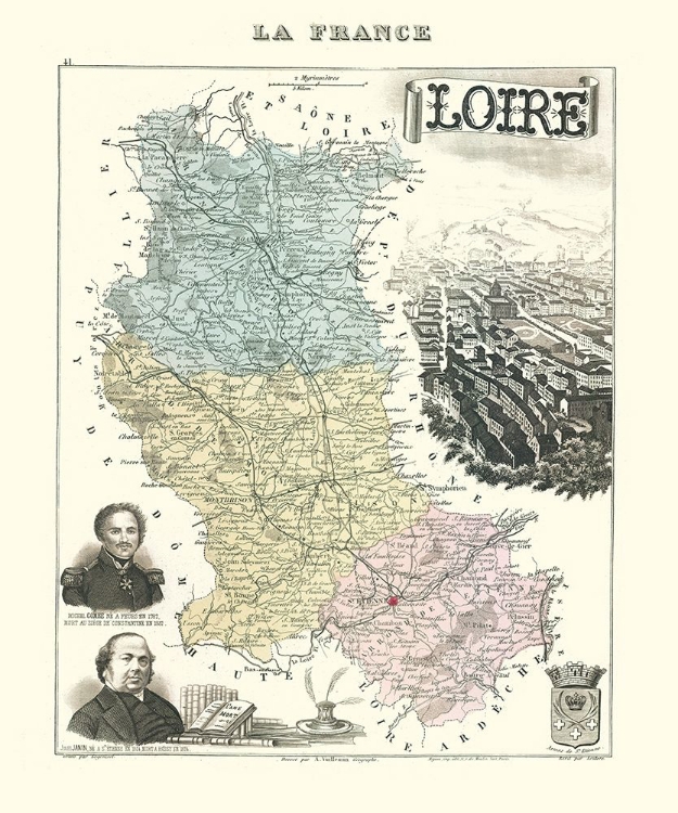 Picture of LOIRE REGION FRANCE - MIGEON 1869