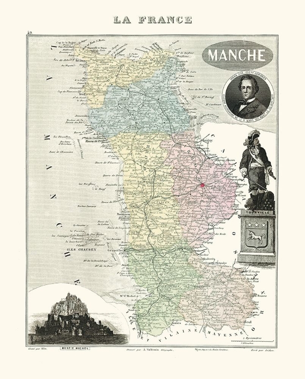 Picture of MANCHE REGION FRANCE - MIGEON 1869