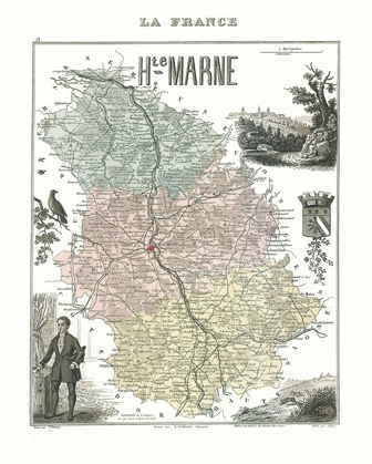 Picture of HAUTE MARNE REGION FRANCE - MIGEON 1869