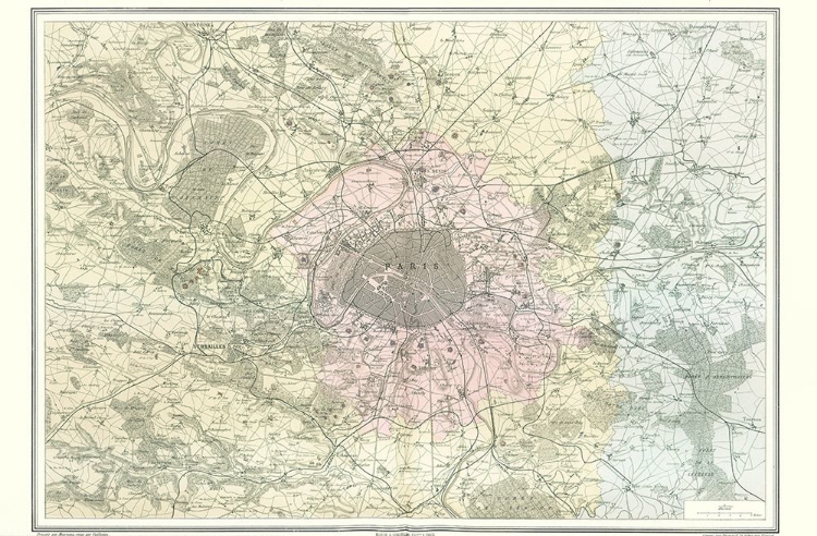 Picture of PARIS FRANCE REGION - MIGEON 1869