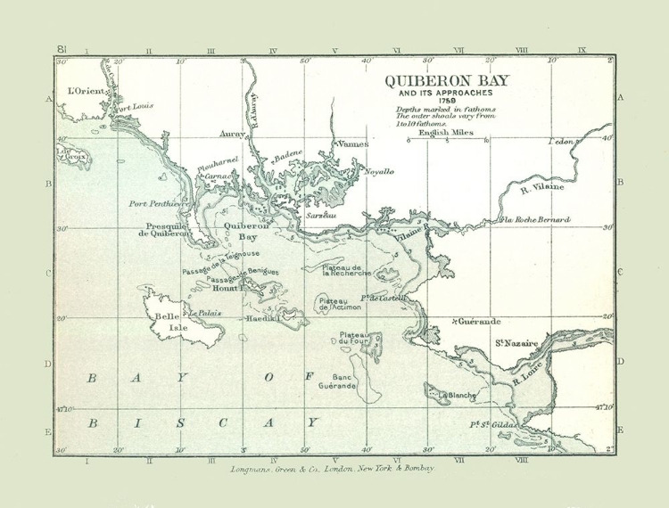 Picture of QUIBERON BAY 1759 FRANCE -  GARDINER 1902