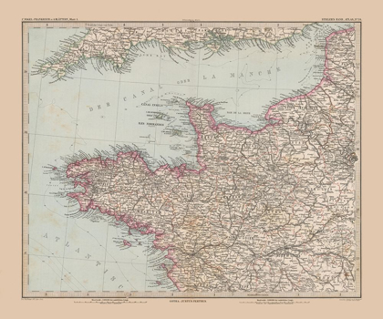 Picture of NORTHWESTERN FRANCE - STIELER 1885