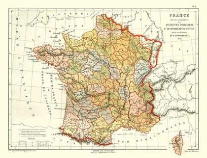 Picture of ANCIENT PROVINCES OF FRANCE - CORTAMBERT 1868